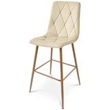 Libra stolica - svijetlo bež baršun / noge od hrasta x 2 | shoptok.hr