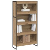 vidaXL Ormarić za knjige 2 pcs Umjetnička hrastovina 80 x 30 x 155 cm | shoptok.hr