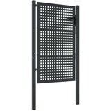 vidaXL Vrtna vrata antracitna 105x200 cm jeklo | Shoptok.si