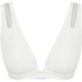 Trendyol Ecru Triangle Cut Out/Window Bikini Top