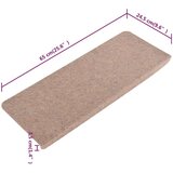  Samoljepljivi otirači za stepenice 15 kom 65x24 5x3 5 cm bež | shoptok.hr