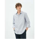 Koton Basic Shirt Classic Collar Minimal Patterned Buttoned Non Iron Cene