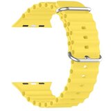 Ksix izmjenjivi silikonski remen kompatibilan s Apple Watch 42/44/45mm, žuti | shoptok.hr
