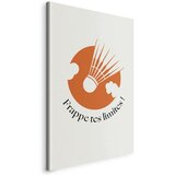  Slika - Badminton Shuttlecock on an Orange Circle Background 20x30 Standard | shoptok.hr