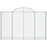  Lučne gabionske košare 6 kom 200x30x120/140cm pocinčano željezo | shoptok.hr