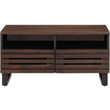 vidaXL Klubska mizica rjava 80x55x40 cm trden mangov les Cene