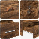  Krevet s ladicama Dimljeni hrast 140 x 190 cm Konstruirano drvo | shoptok.hr