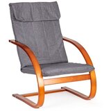 ModernHome Stolica za ljuljanje walnut/charocoal Cene