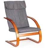Stolica za ljuljanje walnut/charocoal