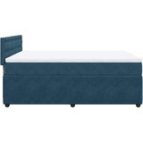  box spring s madracem plavi 160 x 200 cm baršunasti | shoptok.hr