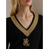 Polo Ralph Lauren Pulover 'MEREN' zlata / črna | Shoptok.si