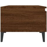  Stranska mizica 2 kosa rjav hrast 50x46x35cm inženirski les, (20712754) | Shoptok.si
