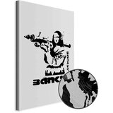 Slika - Contrast Duel (1-part) - Banksy on Mural with Mona Lisa 40x60 Premium Print | shoptok.hr