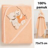 Ready Dječji ručnik s kapuljačom dimenzija 75x75 cm - Narančasti | shoptok.hr