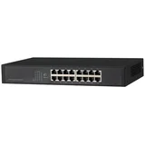 Technology S3016-16GT network switch Unmanaged L2 Gigabit Ethernet (10 /100 /1000) Desktop /Wall-Mounting Black