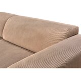 P & B SEDEŽNA GARNITURA, rebrasti žamet svetlo rjava | Shoptok.si