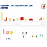 Masterkidz set geometrijskih oblika kockica za zidne panele, 260 kom. | shoptok.hr