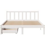 vidaXL Okvir kreveta bez madraca bijeli 120 x 190 cm masivna borovina Cijene