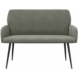  Dvosjed s metalnim nogama 2-sjedalo Svjetlosiva Kordura tekstil | shoptok.hr