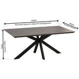 XXXL Jedilna Miza Steve, Črna, Keramična Plošča, 180x90 | Shoptok.si