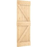 vidaXL Klizna vrata s priborom za montažu 85 x 210 cm masivna borovina | shoptok.hr