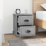  Noćni ormarići 2 kom boja betona 39x39x47,5cm konstruirano drvo | shoptok.hr