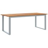  Vrtni set za objed 9 pcs Siva Čvrsto drvo akacije | shoptok.hr