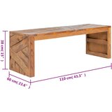  Stalak za TV 110 x 60 x 38 cm od masivne tikovine | shoptok.hr