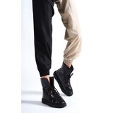 Capone Outfitters Quilted Parachute Fabric Women's Snow Boots with Adjustable Ankle Buckle | shoptok.hr