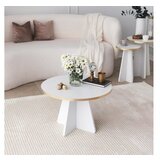 Hanah home Mushroom - Gold, White v2 klubska mizica, (20870339) Cene