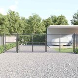  Mrežasta vrtna vrata antracit 500x125 cm pocinčani čelik | shoptok.hr