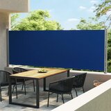 vidaXL Zložljiva stranska tenda za teraso 600x160 cm modra Cene
