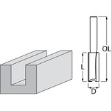 Makita dvorezno ravno glodalo za utore 10 mm, radna duljina 25,4 mm, drška 6 mm D-47466 Cijene