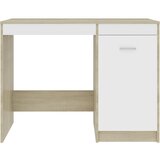  Radni stol bijeli i boja hrasta 100 x 50 x 76 cm od iverice | Shoptok.si