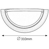 Rabalux ufo zidna lampa D31 E27 60W crna opal EEK5Q6X | Eponuda.com
