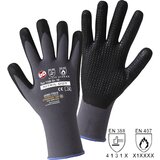 L+D Fino pletene rokavice NITRIL DOT, DE 12 parov, sive/črne barve, velikost 10 | Shoptok.si