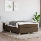 The Living Store Box spring postelja z vzmetnico temno rjav 120x200 cm blago - Box Spring Postelja, (21517222) Cene