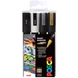 Set Markera PC-5M 4/1 Crni.Beli,Srebrni,Zlatni