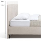 Bonami Selection Bež tapecirani bračni krevet s podnicom 160x200 cm Noira Slim – | shoptok.hr