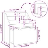  Otroška knjižnica s predalom Sonoma hrast 60 x 29,5 x 69 cm, (5000152594) | Shoptok.si