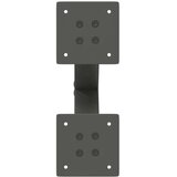  Noge za klubsko mizico v obliki črke X 2 kosa antracitne 38 x (42-43) cm jeklo, (22123654) | Shoptok.si