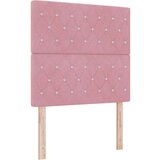 Box Postelja z vzmetnico z vzmetnico Roza 100 x 200 cm Žamet, (5000128470) | Shoptok.si