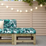 Maison Chic Vrtni stolček - Vrtni stoli za noge z blazino impregnirana borovina JS1025, (21878646) | Shoptok.si