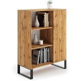 Kobi Furniture Knjižna omara Fondi na kovinskih nogah, stil loft, zlati craft hrast, (20625983) | Shoptok.si