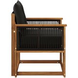  Srednja sofa za van Čvrsto drvo akacije Prirodna | shoptok.hr