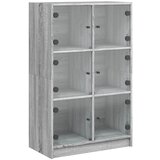 Furnova Visoka omara z vrati siva sonoma 68x37x109 cm inženirski les, (21955064) | Shoptok.si