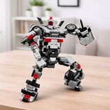 Kockice za slaganje 2 u 1 auto-robod SPEED - 320 elemenata, bijeli | shoptok.hr