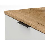 MID.YOU PREDSOBA bela, barve hrasta | Shoptok.si