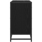 vidaXL Kopalniška omara za umivalnik Črna Orehovina 65 x 33 x 60 cm | Shoptok.si