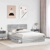  Postelja s shranjevanjem z vzglavjem Siva Sonoma 150 x 200 cm, (5000105957) | Shoptok.si